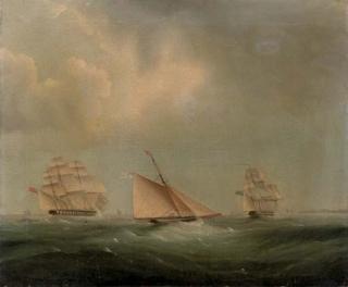 Thomas Buttersworth - Shipping in the channel