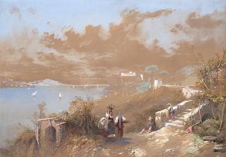 Thomas Charles Leeson Rowbotham - Baia di Napoli 1857