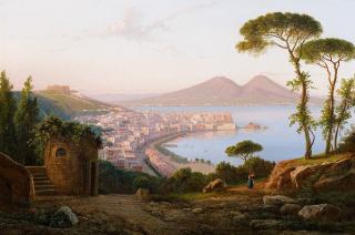 Thomas Charles Leeson Rowbotham - Blick in die Bucht von Neapel