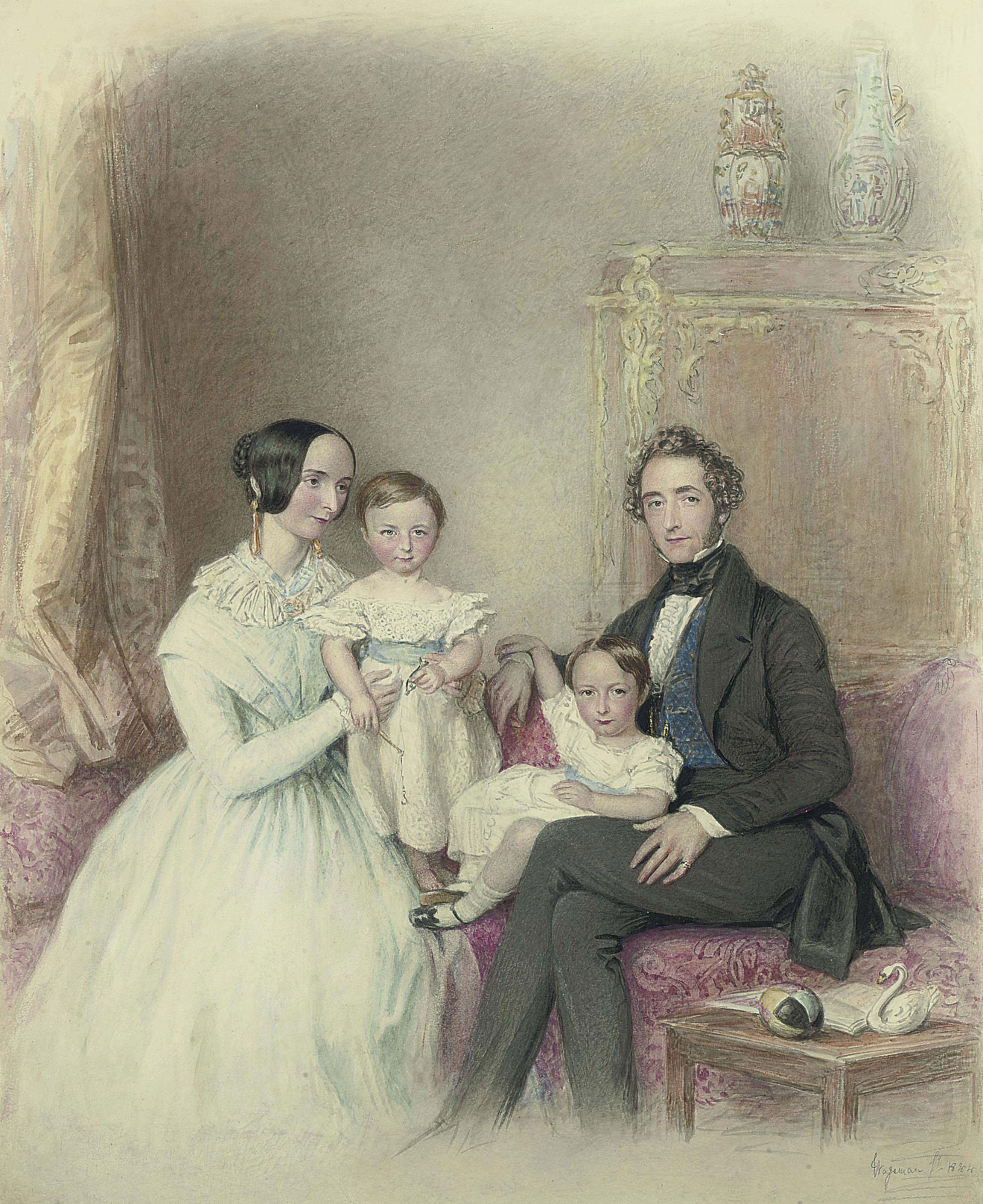 Thomas Charles Wageman, N.W.S. - A family portrait