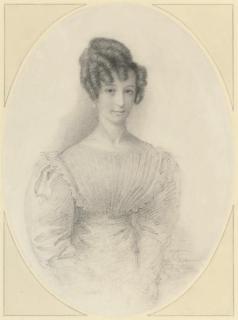 Thomas Charles Wageman, N.W.S. - Portrait Of A Gentleman, Half-Length; And Portrait Of A Lady, Half-Length, Seated (Illustrated)