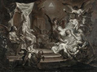 Thomas Christian Scheffler - Johannes Nepomuk vor Papst Benedikt XIII.