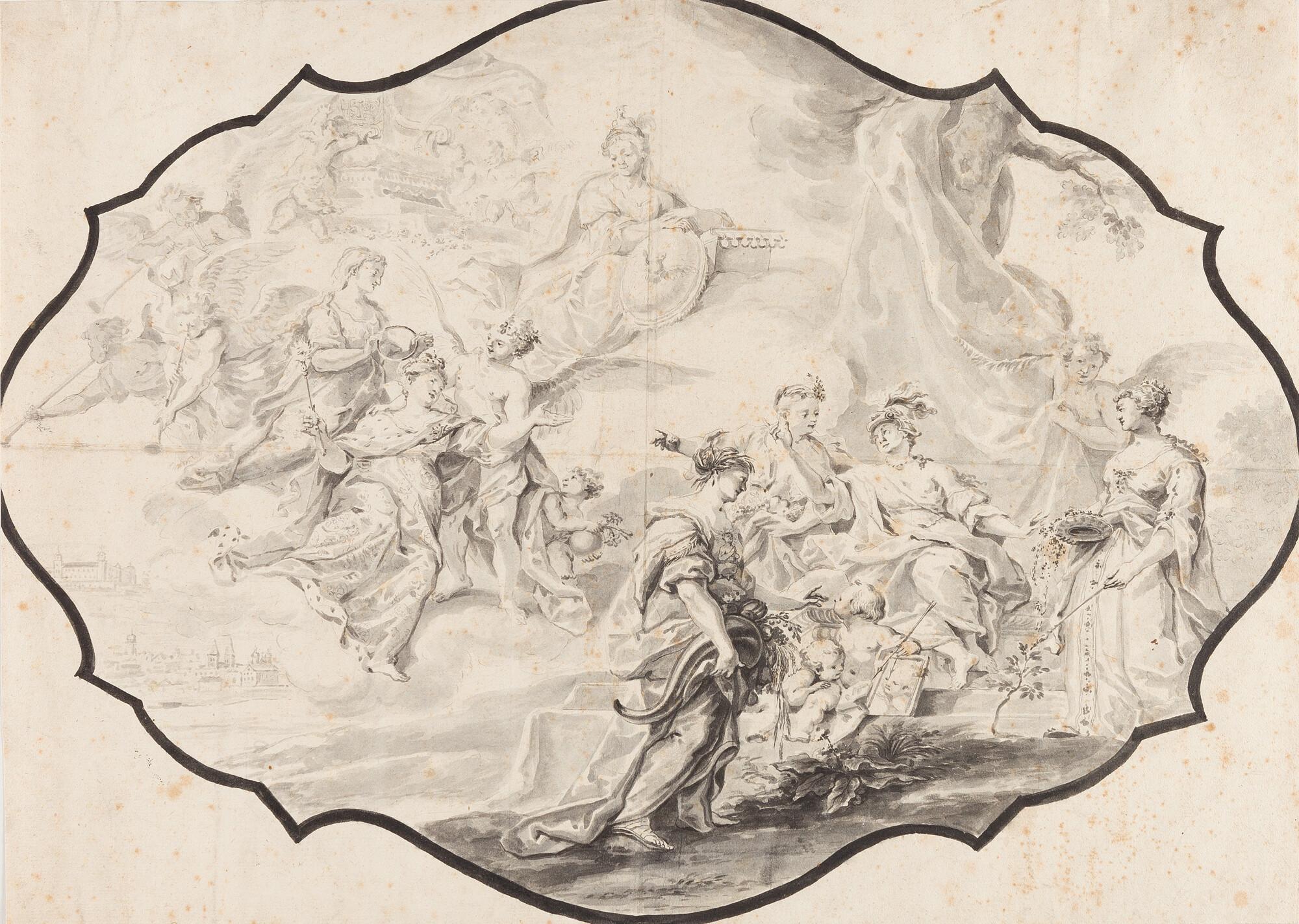 Thomas Christian Scheffler - Verherrlichung der Regierung Franz Ludwigs von der Pfalz