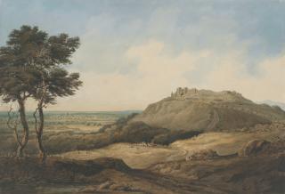 Thomas Christopher Hofland - View of Carisbrooke Castle, Isle of Wight
