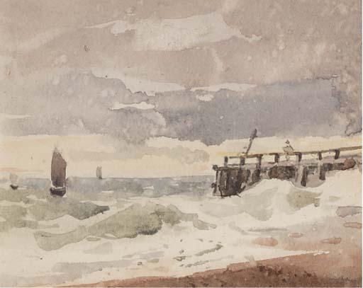 Thomas Churchyard - View of the shore at Southwold, Suffolk