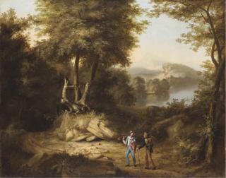 Thomas Cole - Hunters In A Landscape