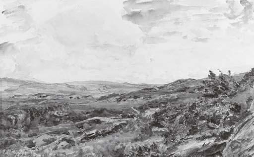 Thomas Collier - An extensive rocky landscape with sea beyond