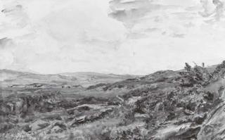 Thomas Collier - An extensive rocky landscape with sea beyond