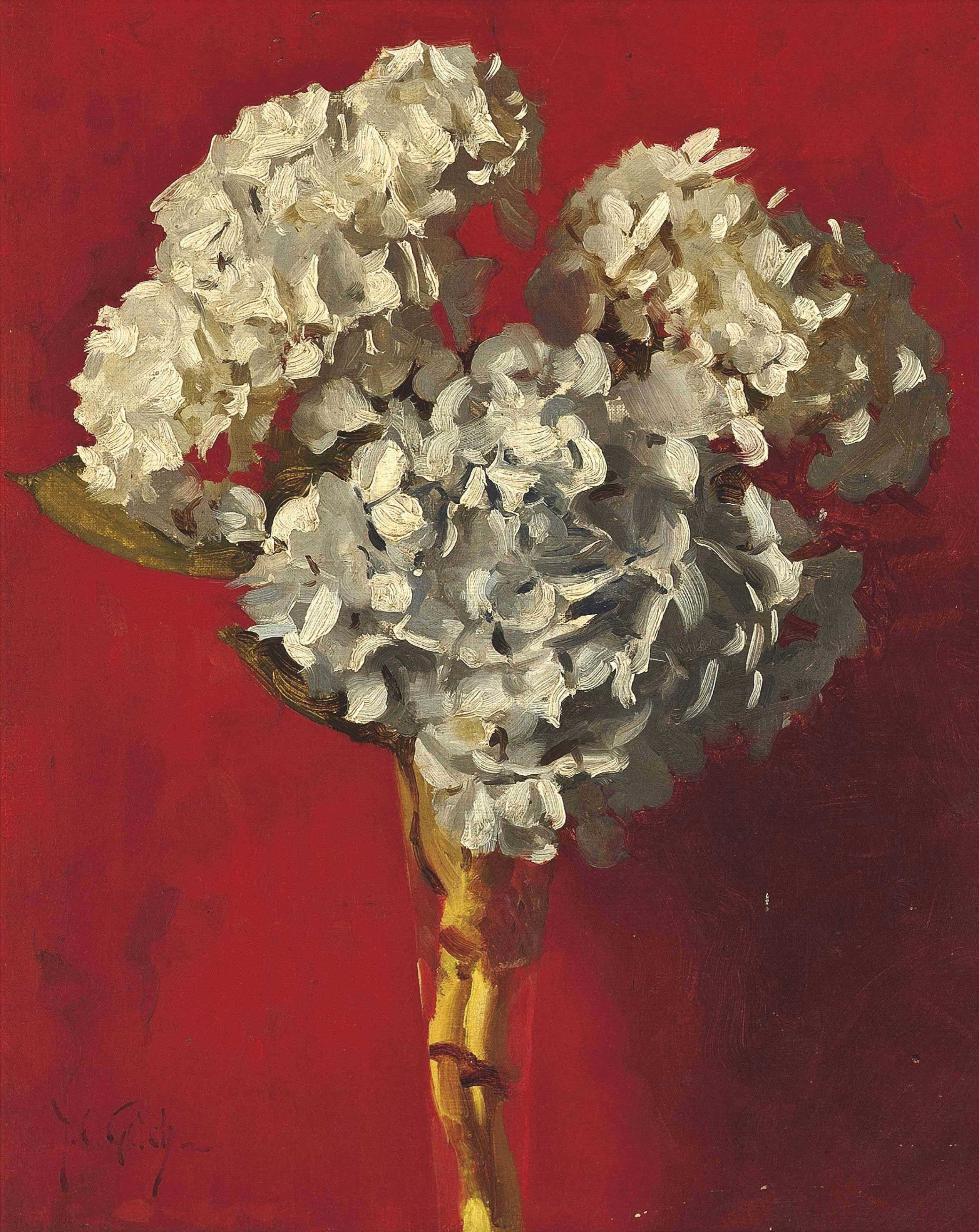 Thomas Cooper Gotch, R.B.A., R.I., R.W.A., P.R.B.C - Hydrangeas