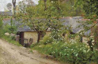 Thomas Cooper Gotch, R.B.A., R.I., R.W.A., P.R.B.C - The cabin, Lamorna