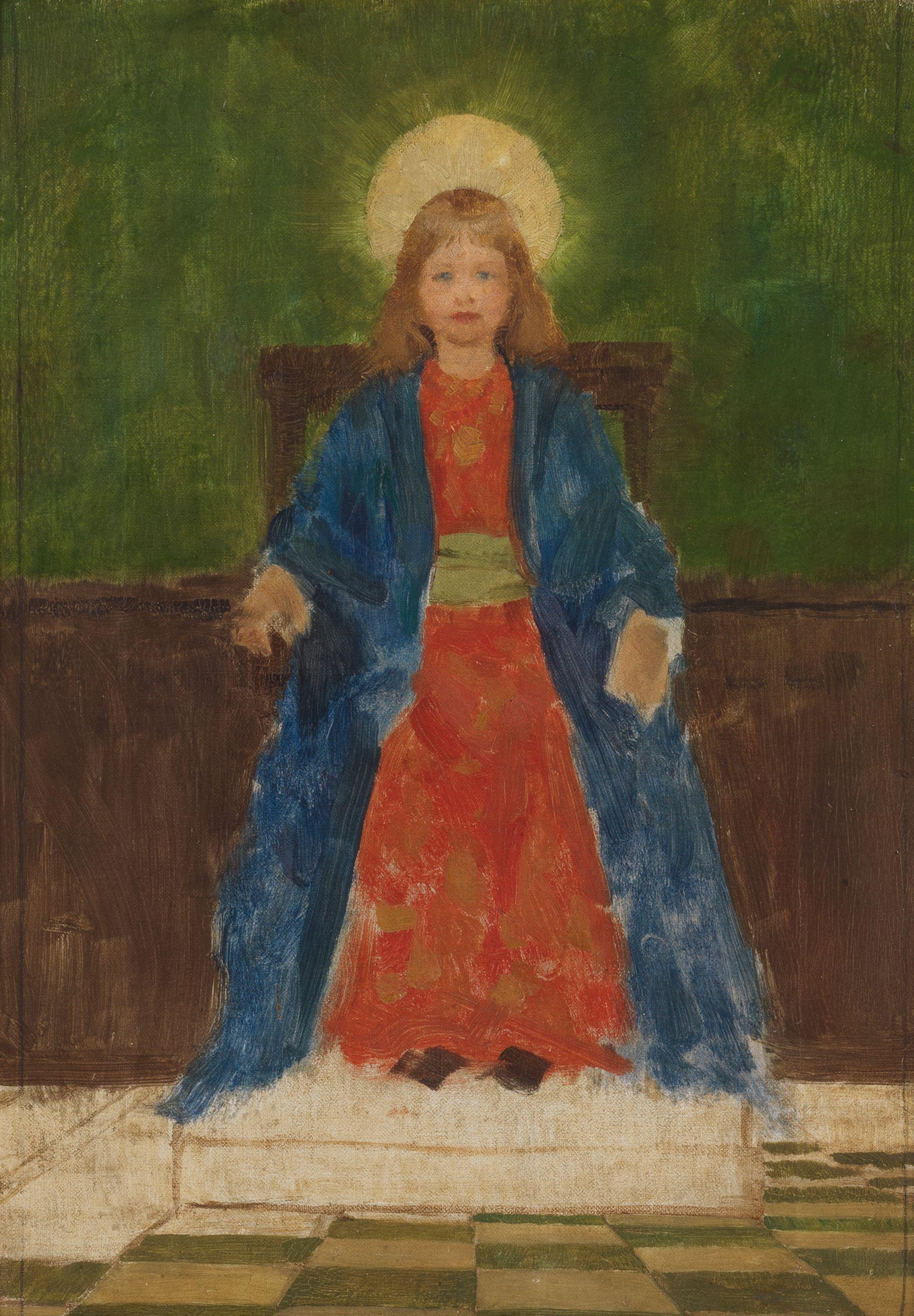 Thomas Cooper Gotch - The Child Enthroned