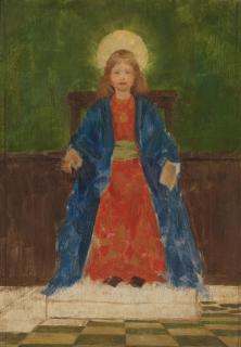 Thomas Cooper Gotch - The Child Enthroned