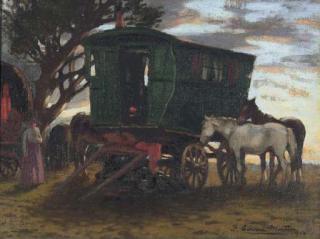 Thomas Corsan Morton - The gypsy caravan
