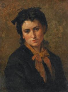 Thomas Couture - Bildnis einer jungen Frau