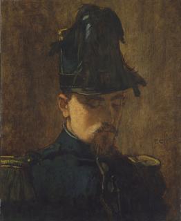 Thomas Couture - Le chasseur à pied, étude pour \'Le baptême du prince impérial\'