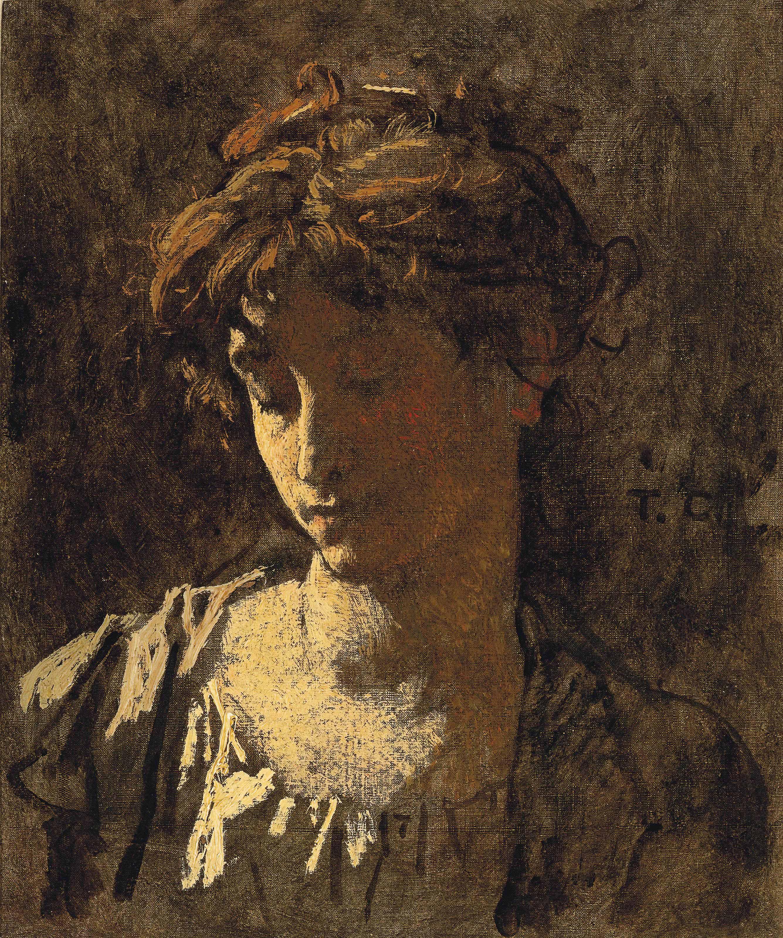 Thomas Couture - Portrait De Femme