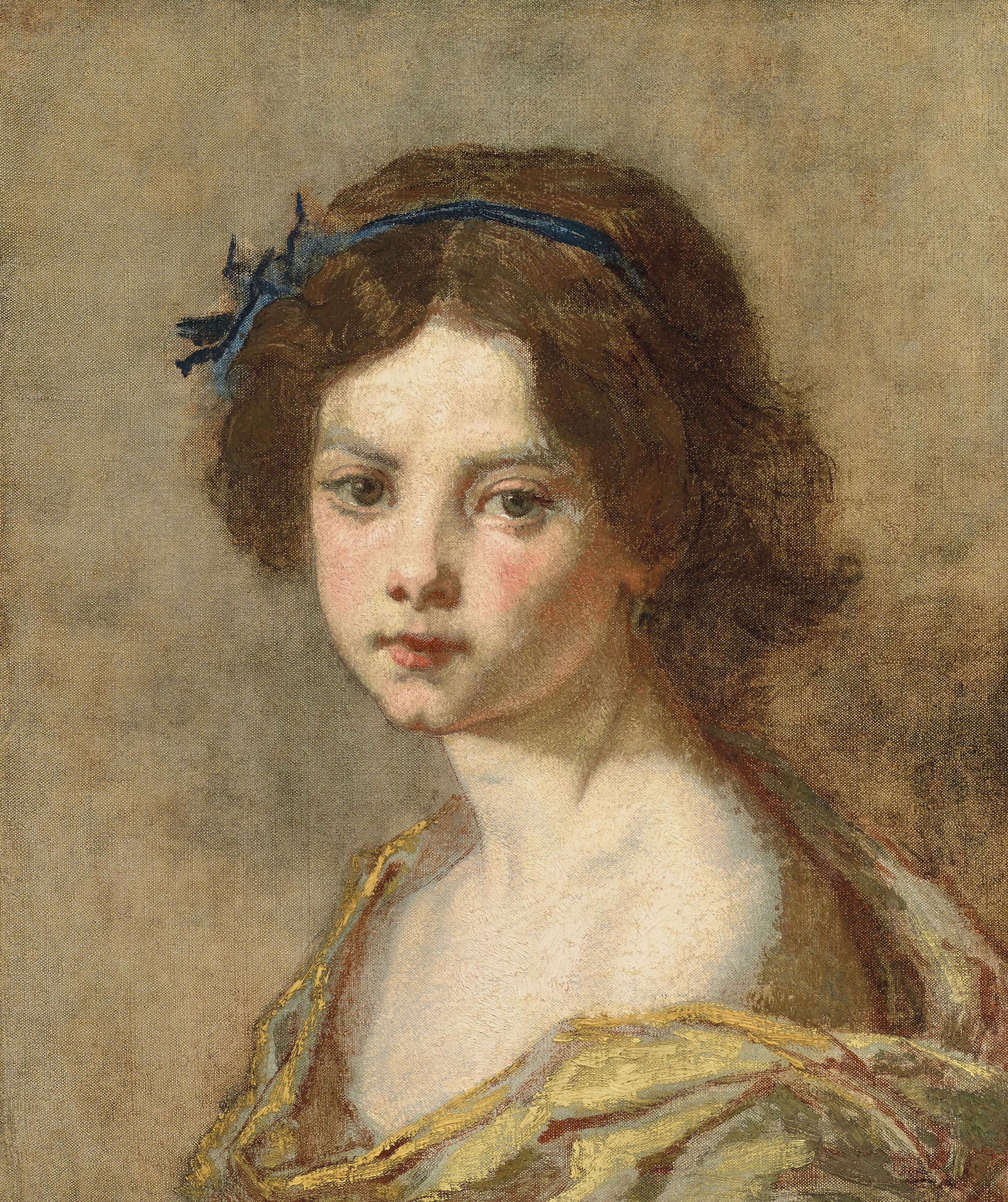 Thomas Couture - Portrait de jeune fille