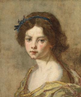 Thomas Couture - Portrait de jeune fille