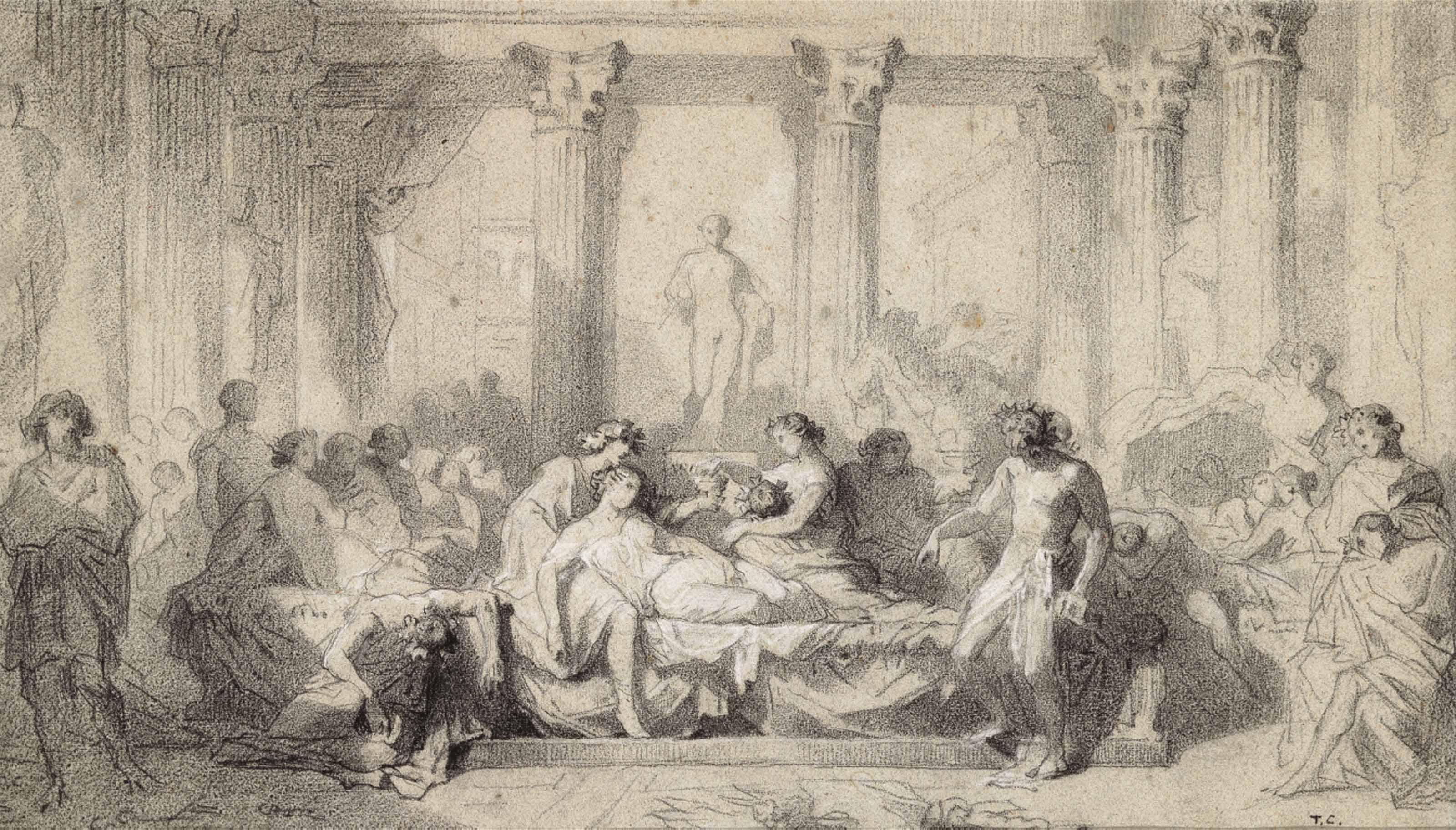 Thomas Couture - Study For \'The Decadence Of The Romans\'