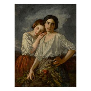 Thomas Couture - Two Sisters (Study For \