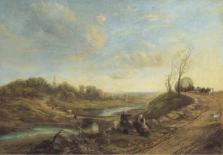 Thomas Creswick, R.A. - The London Road A Hundred Years Ago