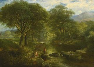 Thomas Creswick - A Placid Stream