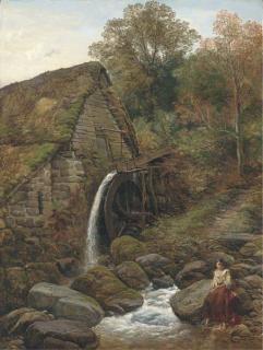 Thomas Creswick - An over-shot water-mill