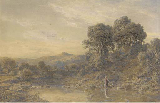 Thomas Danby, R.H.A., R.W.S. - Collecting Water From A Welsh River
