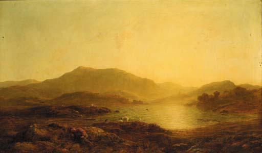 Thomas Danby, R.W.S. - The shepherd loses his flock