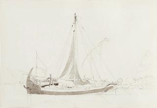 Thomas Daniell, R.A. - Boats in Muscat Habour, Oman