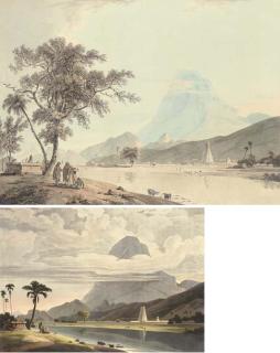 Thomas Daniell, R.A. - Cape Camorin taken from the Calcad