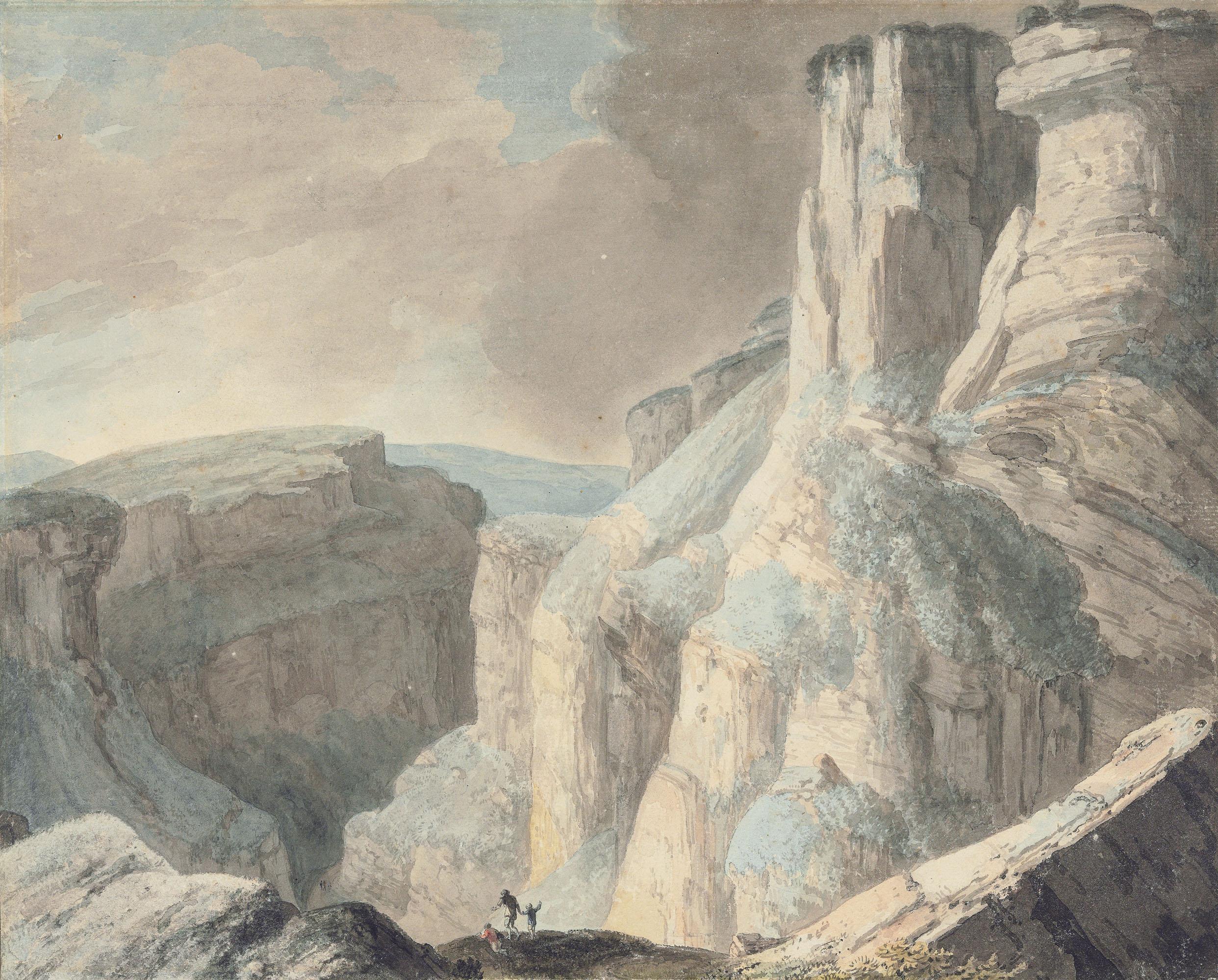 Thomas Daniell, R.A. - Cheddar Gorge, Somerset