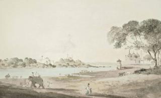 Thomas Daniell, R.A. - Lucknow Taken From The Opposite Bank Of The River Goomty