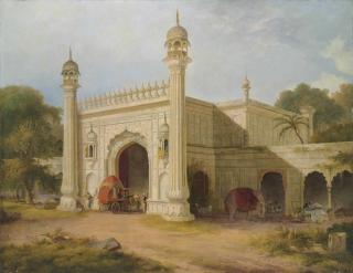 Thomas Daniell, R.A. - The gate of Serai, at Chandpore, in the Rohilla district, East Indies