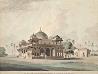 Thomas Daniell, R.A. - The Mausoleum Of Mucdoom Shah Dowlut, At Moneah, On The River Soane; And Ramnugur, Near Benares, On The River Ganges (Abbey Travel, 420, Nos. 13, 15)