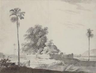 Thomas Daniell, R.A. - The Tomb of Badhal Khan near Chaynpore sic, India