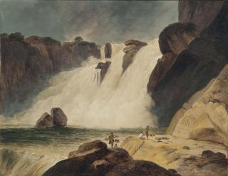 Thomas Daniell, R.A. - The Waterfall at Papanasam, Tinnevelly District (Tamil Nadu)