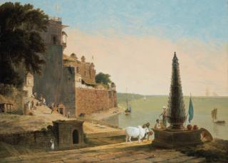 Thomas Daniell, R.A. - View of Panchganga Ghat, Benares