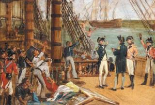 Thomas Davidson - The signals before the Battle of Trafalgar