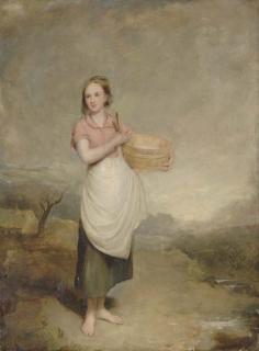 Thomas Duncan - A milkmaid in a landscape