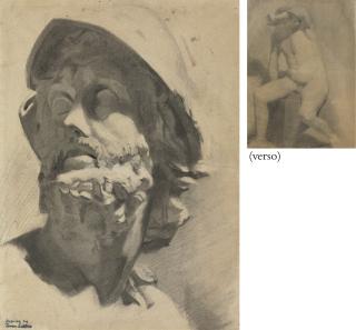 Thomas Eakins - Head of a Warrior; and Seated Nude: A Double-Sided Work