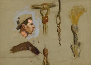 Thomas Eakins - Portrait Sketch of Edward Boulton