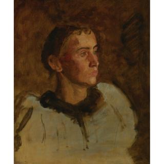 Thomas Eakins - Untitled (Portrait Of A Girl In Puff Sleeves)