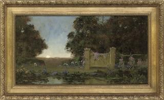 Thomas Edwin Mostyn, R.O.I., R.W.A. - The moonlit pool