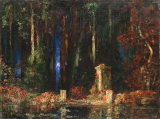 Thomas Edwin Mostyn, ROI, RWA, RCA - A Woodland Glade