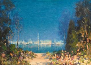 Thomas Edwin Mostyn, ROI, RWA, RCA - The carnival, Venice