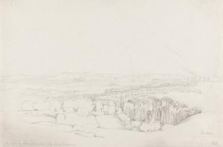 Thomas Ender - Blick von Frascati auf die Villa Mondragone