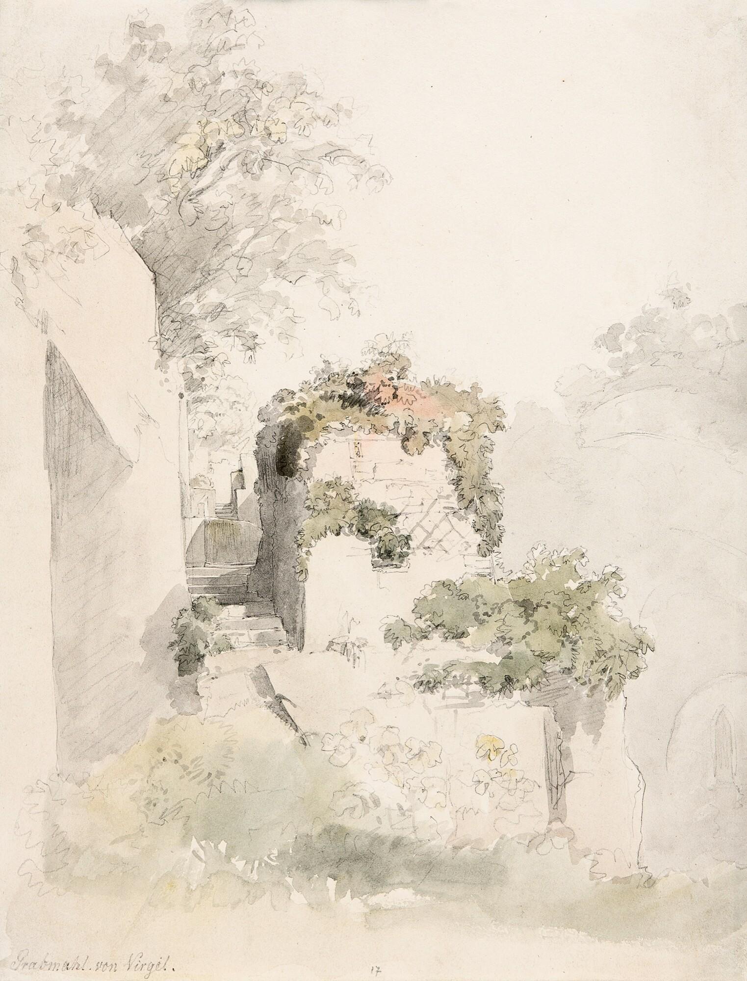 Thomas Ender - Das Grabmal des Vergil.