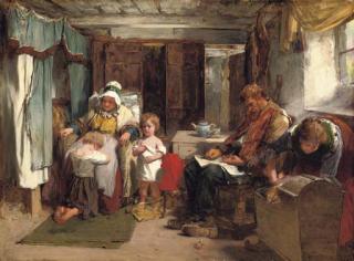 Thomas Faed, R.A., H.R.S.A. - Saying prayers