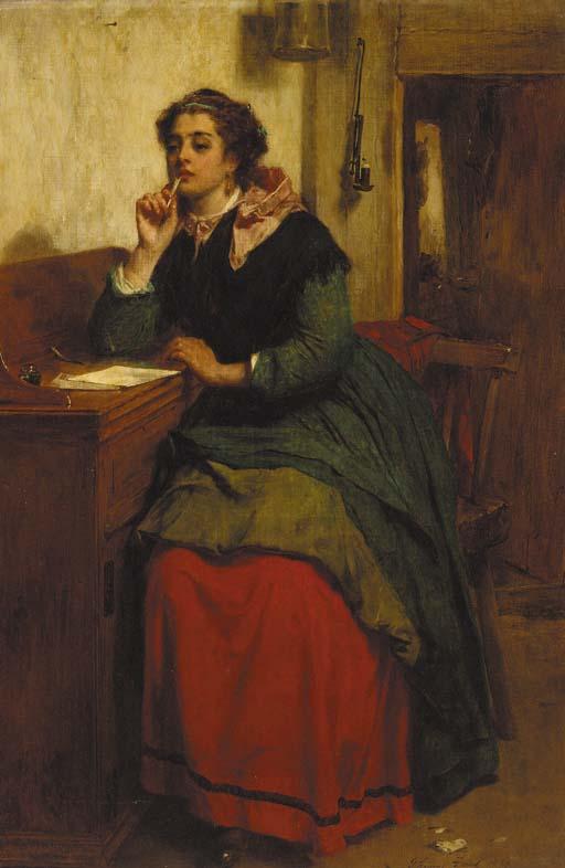 Thomas Faed, R.A. - Absent Thoughts